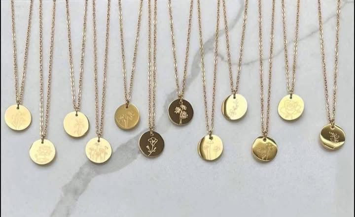 Birthday Flower Month Necklaces