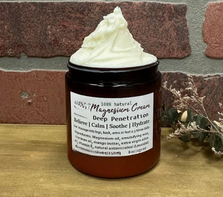 Magnesium Cream | Hydrating Silky Natural Topical Minerals - Salt N Sage 